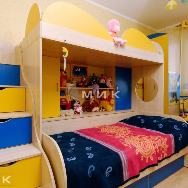 дизайн-детской-в-желто-синей-гамме-211 дизайн-детской-в-желто-синей-гамме-211