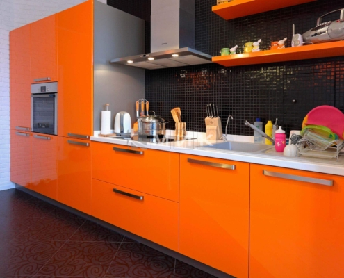 Комплект меблів для кухні оранж Комплект меблів для кухні оранж