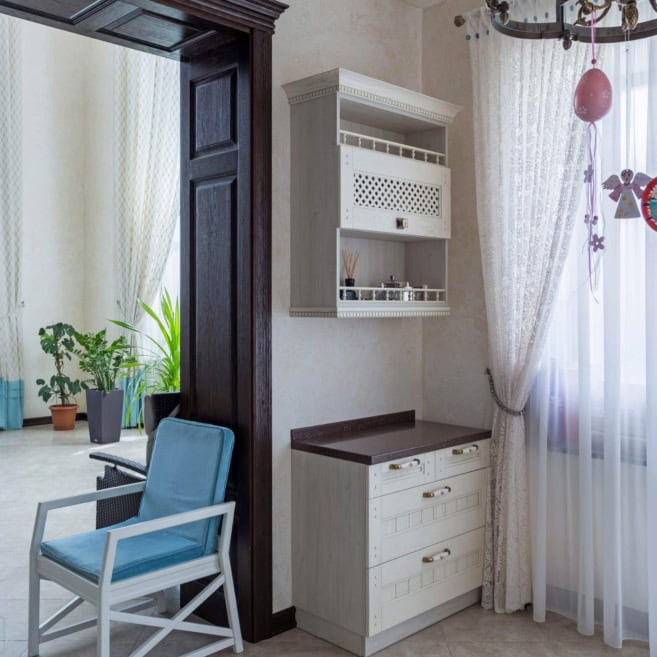 Кухня-классика-тумба и навесная секция-(натуральное-дерево)--1014 Кухня-классика-тумба и навесная секция-(натуральное-дерево)--1014