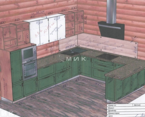 Чертеж-кухни-деревянном-доме-1000