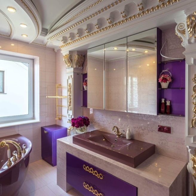 Фиолетовая-ванная-комната-в-царском-стиле-1001 Фиолетовая-ванная-комната-в-царском-стиле-1001