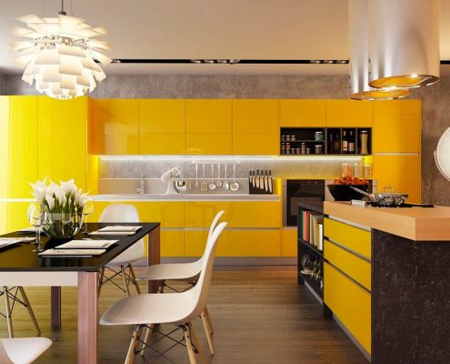 дизайн-жёлтой-кухни