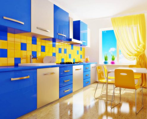 сине-жёлтая-кухня