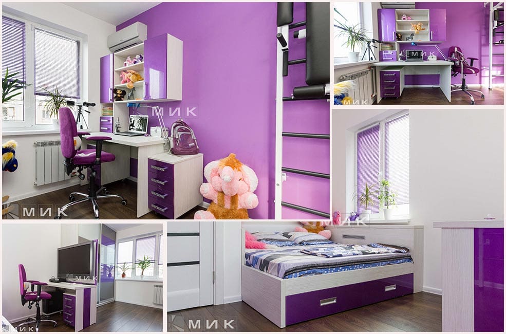 фиолетовая-детская-мебель-для-девочек