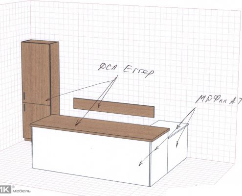 Эскиз стола в приемную Эскиз стола в приемную