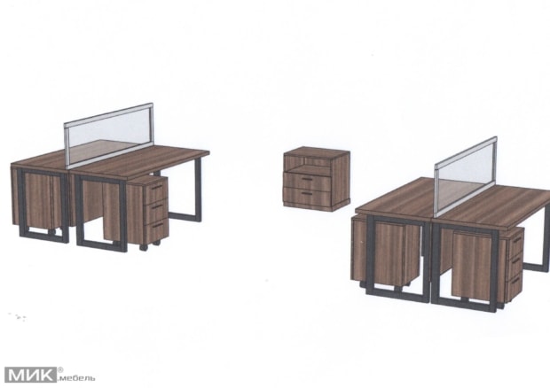 Эскиз офисной мебели Эскиз офисной мебели