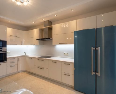 Кухня на заказ с крашеными фасадами Кухня краска МДФ