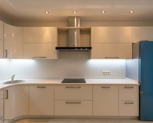 Кухня-бежевый-глянец-1003 Кухня-бежевый-глянец-1003