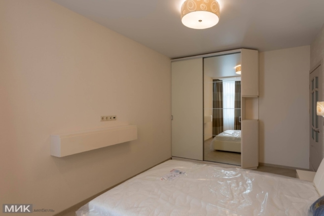 Шкаф купе в Спальне-в-бежевых-тонах-1006 Шкаф купе в Спальне-в-бежевых-тонах-1006