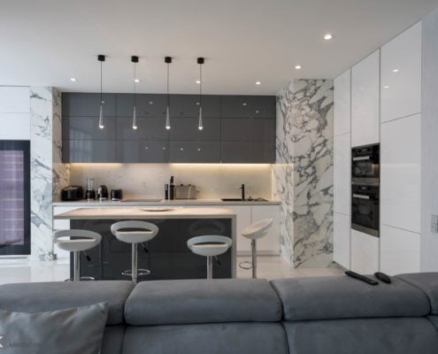 Кухня-студия-модерн-в-серо-белых-тонах-1002 Кухня-студия-модерн-в-серо-белых-тонах-1002