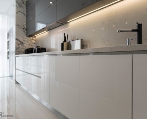 Фасады без ручек Фасады МДФ глянец без ручек