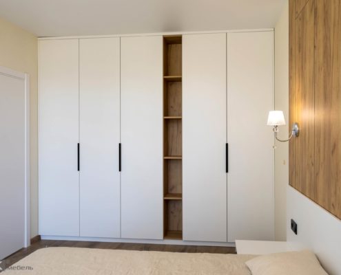 Белый шкаф-для-спальни-ДСП-1004 Белый шкаф-для-спальни-ДСП-1004