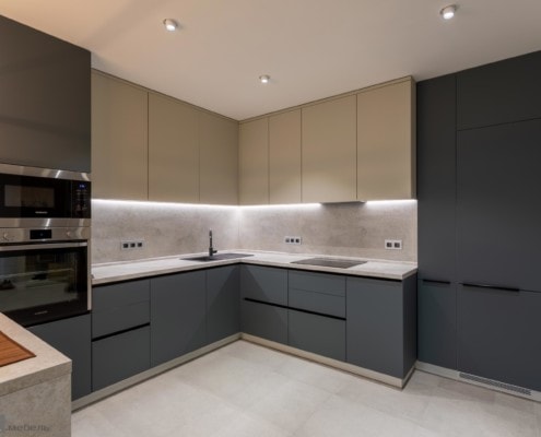 5-Кухня угловая Fenix NTM 5-Кухня угловая Fenix NTM