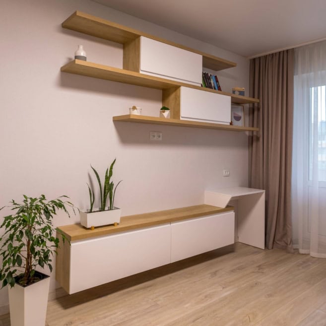 Подвесная Тумба и подвесные полки в гостиную Подвесная Тумба и подвесные полки в гостиную