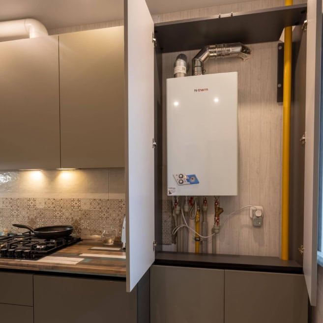 Газовый котел на кухне Газовый котел на кухне