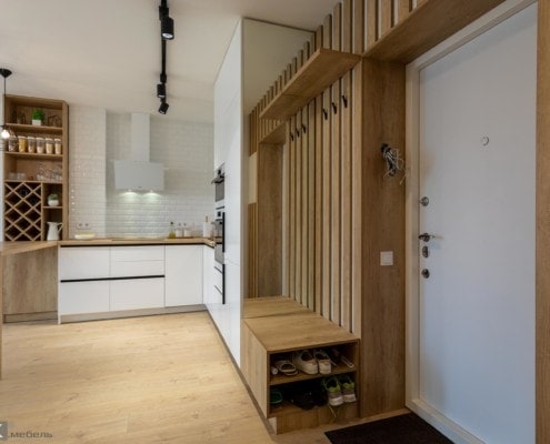 1-Прихожая переходящая в кухню 1-Прихожая переходящая в кухню