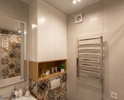 3-белый шкаф в ванной на заказ