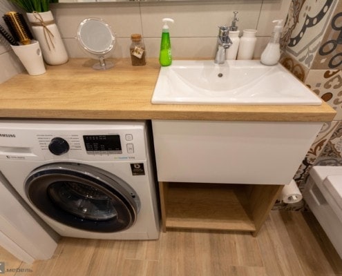 4-Тумба для ванной комнаты со стиральной машиной