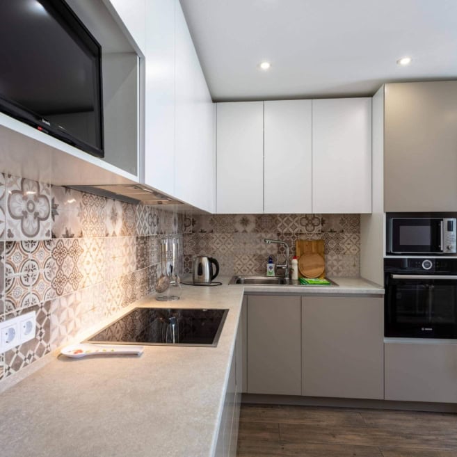 3-угловая кухня МДФ без ручек угловая кухня МДФ без ручек