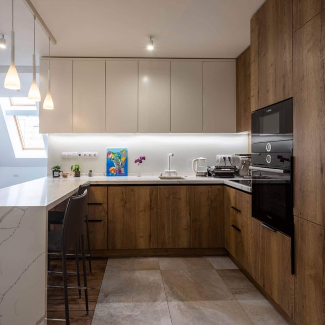 П-подібна кухня у квартирі клієнта