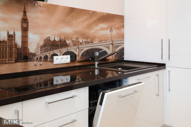 6_Посудомойка Bosch на белой кухне Посудомойка Bosch на белой кухне