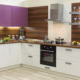 Кухня с фиолетовым акцентом
