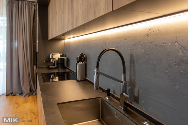 Фартух кухні натуральний бетон Фартух кухні натуральний бетон