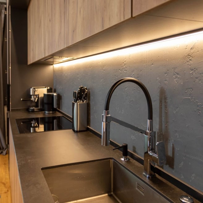 Фартух кухні натуральний бетон Фартух кухні натуральний бетон