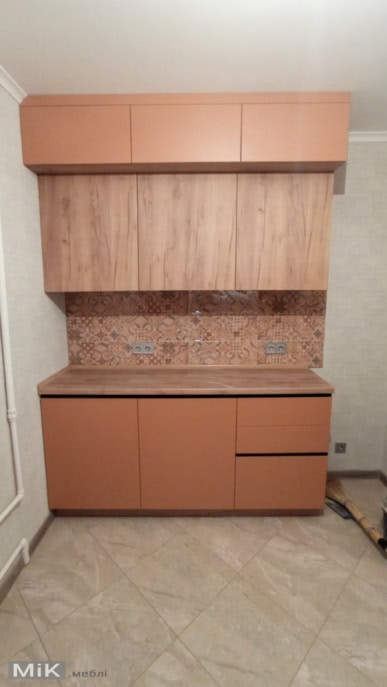 Фото маленької кухні під стелю