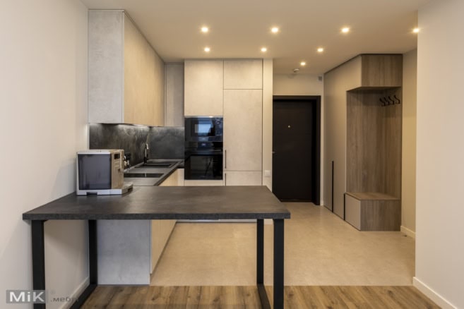 1_кухня с прихожей в смарт квартире кухня с прихожей в смарт квартире