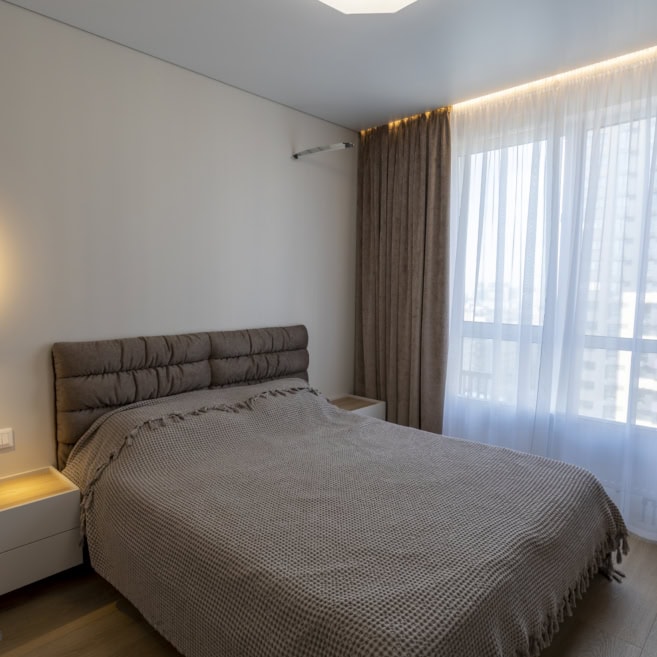 2_Кровать с подвесными тумбами Кровать с подвесными тумбами