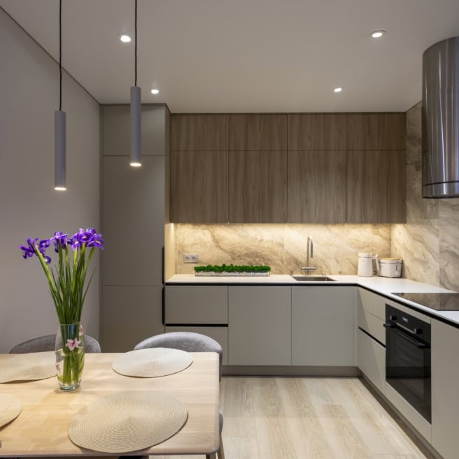 Кухня на замовлення з стільницею з Fundermax