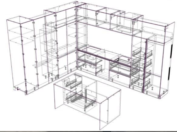 2_3д проект кухні з островом 3д проект кухні з островом