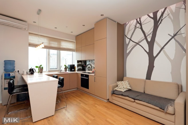 2_Кухня зі столом зі штучного каменю Кухня зі столом зі штучного каменю