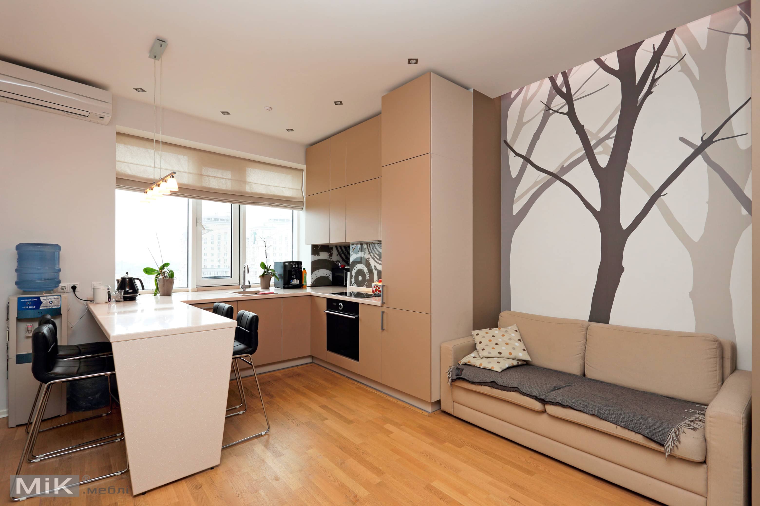 2_Кухня зі столом зі штучного каменю Кухня зі столом зі штучного каменю