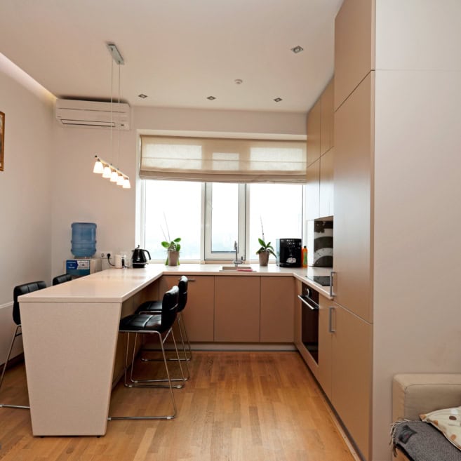 3_Кухня з мийкою під вікном Кухня з мийкою під вікном