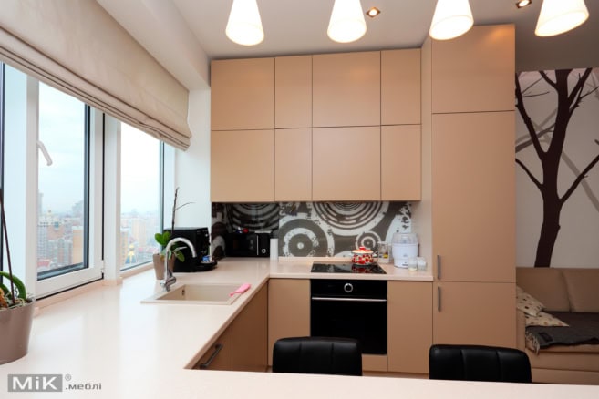 5_П-подібна кухня на замовлення з фасадами МДФ П-подібна кухня на замовлення з фасадами МДФ