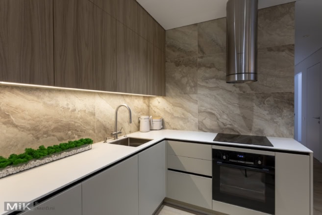 Підсвічування лед в сучасній кухні