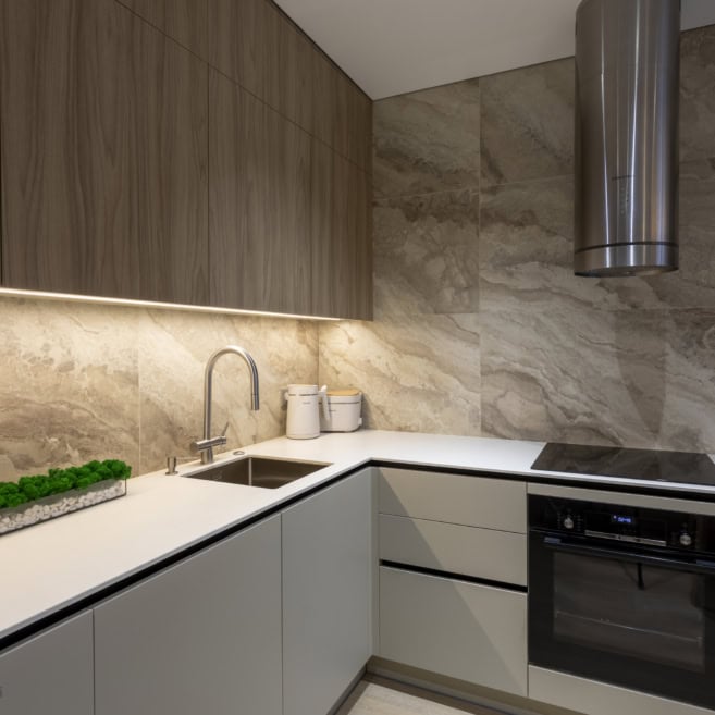 Підсвічування лед в сучасній кухні